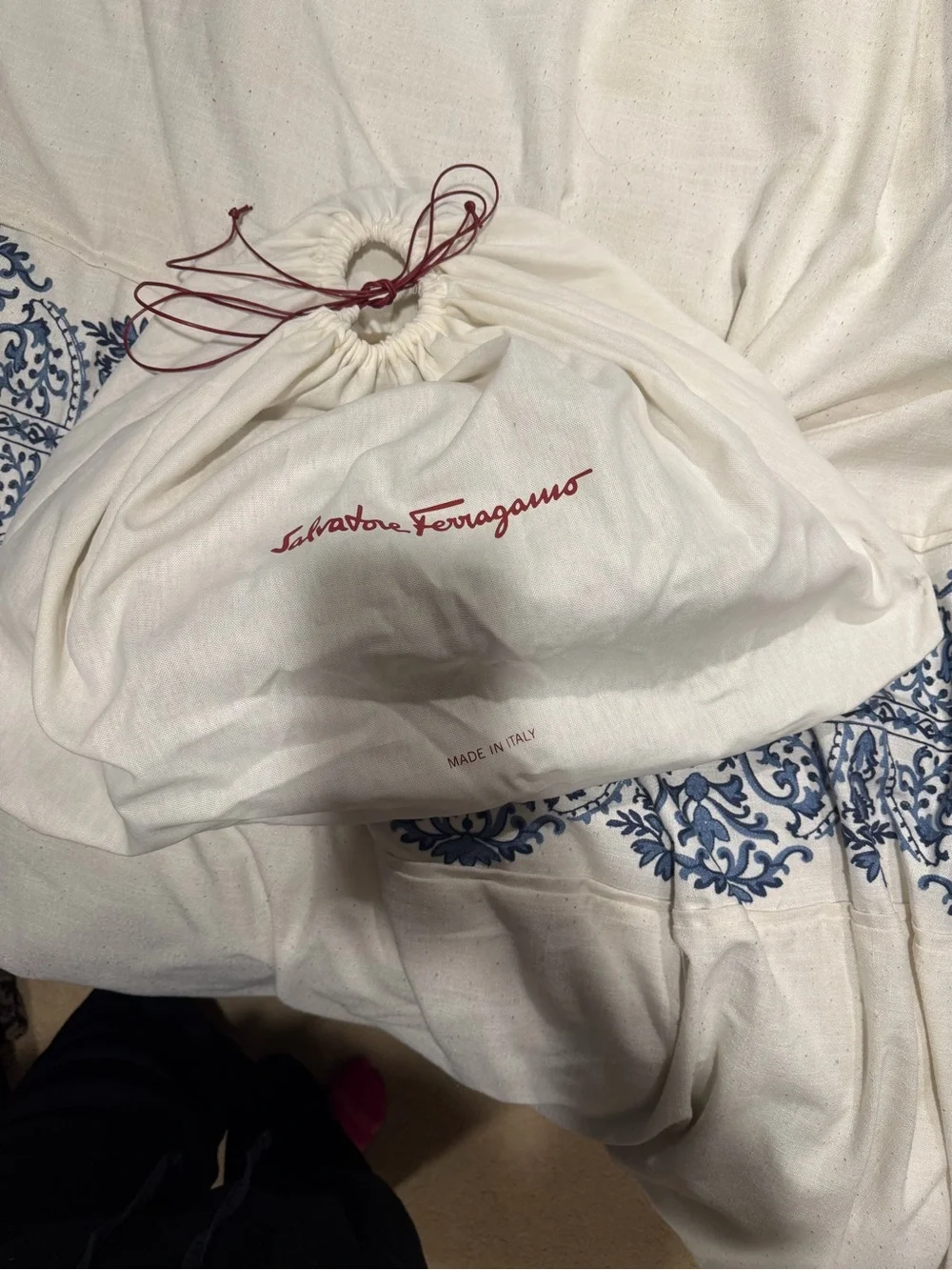 Salvatore Ferragamo Shearling Tote